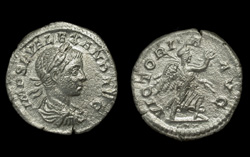 Severus Alexander, Denarius, Victory reverse